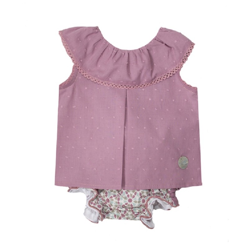 Camisa para niña rosa cuarzo de la marca Eve Children